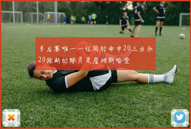 季后赛唯一一位同时命中20三分和20抢断的球员是詹姆斯哈登